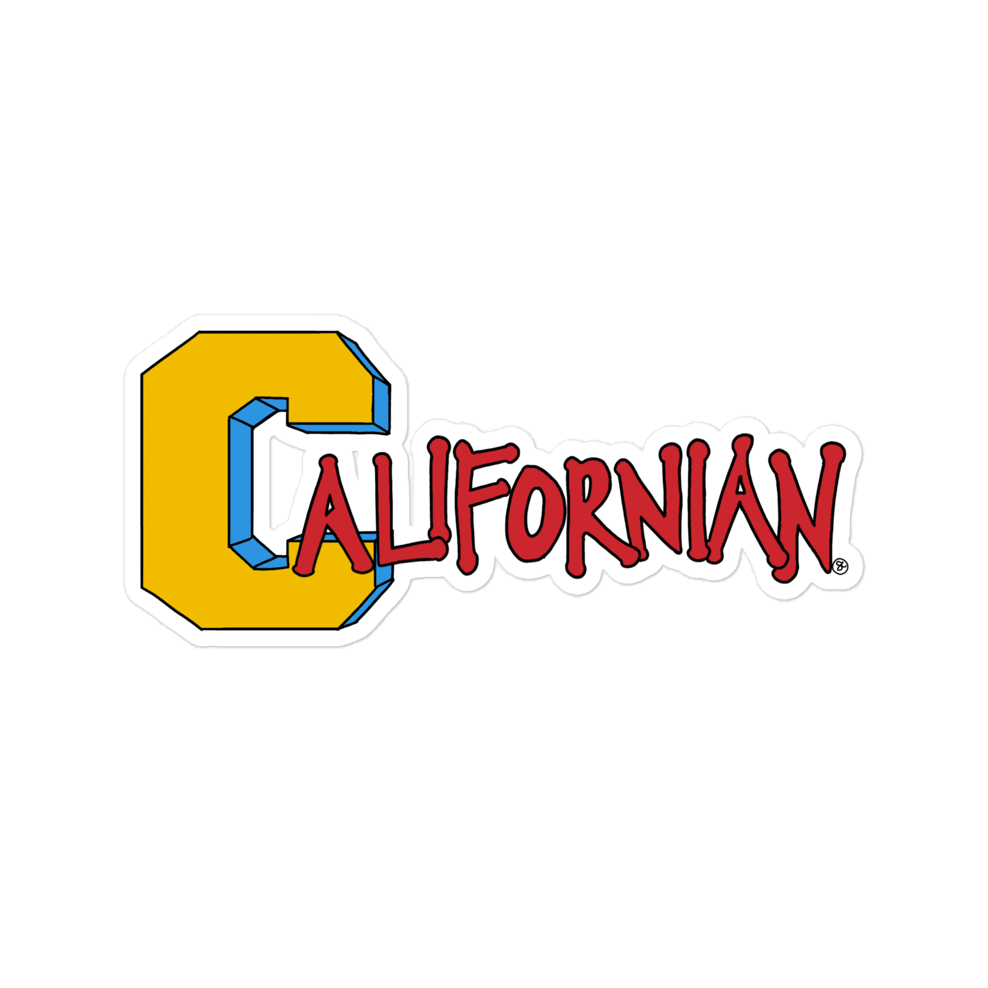 Californian Sticker Yellow